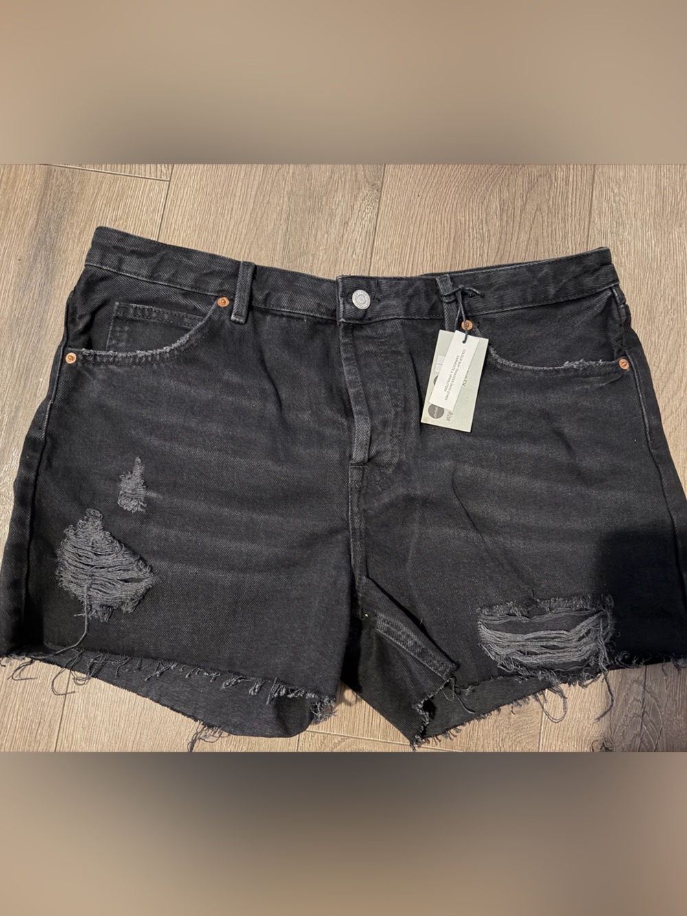 Topshop moto Ashley ultimate vintage mid-rise shorts NEW